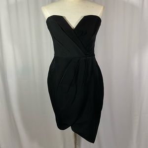 Strapless mini dress